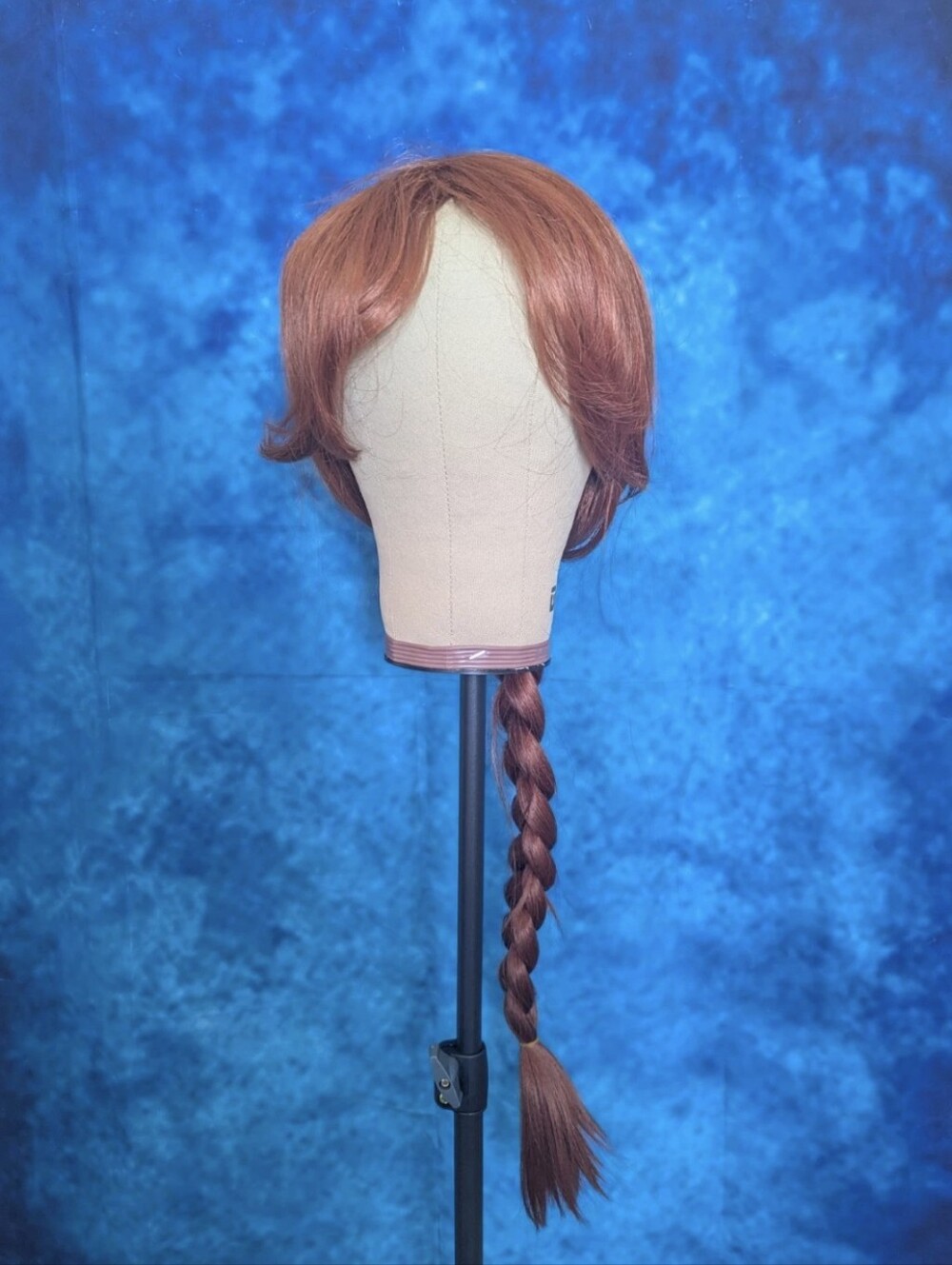 Yargel Red Long Braided Synthetic Wig Auburn NIB Ogre Princess Style